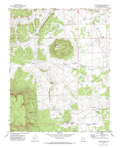 POVERTY KNOLL, Arizona 7.5' - Wide World Maps & MORE!