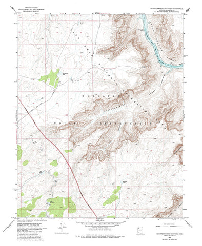QUARTERMASTER CANYON, Arizona 7.5' - Wide World Maps & MORE!