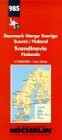 Michelin Main Road Map: Danmark Norge Sverige, Suomi/Finland, Scandinavie, Finlande/No. 985 (Michelin Maps) (English, French and Multilingual Edition) - Wide World Maps & MORE! - Book - Masthof Bookstore - Wide World Maps & MORE!