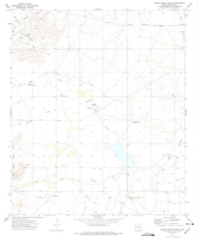 SIERRA BONITA RANCH, Arizona (7.5'×7.5' Topographic Quadrangle) - Wide World Maps & MORE!