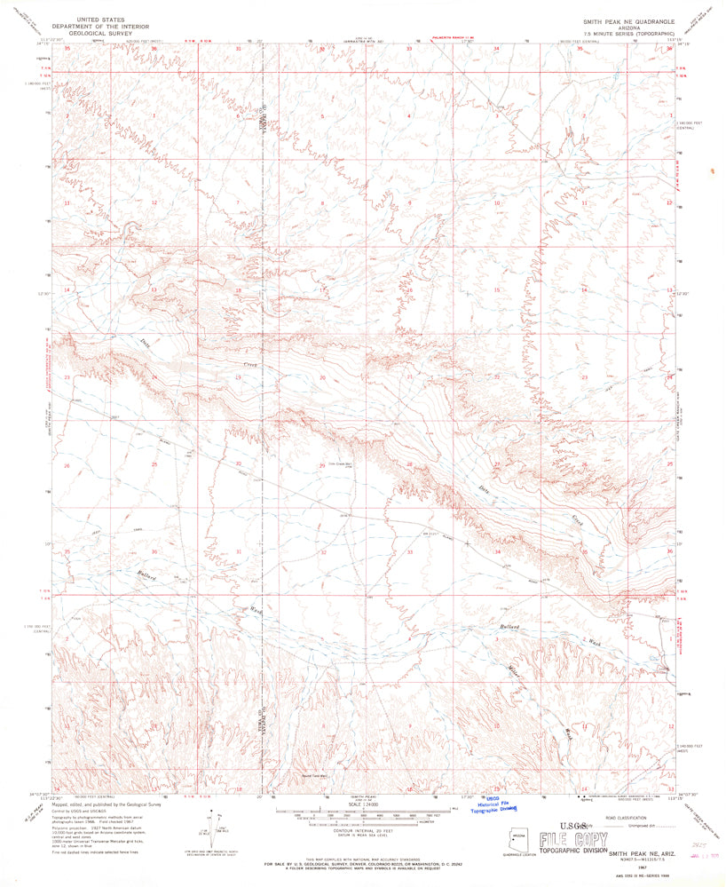SMITH PEAK NE, Arizona (7.5'×7.5' Topographic Quadrangle) - Wide World Maps & MORE!