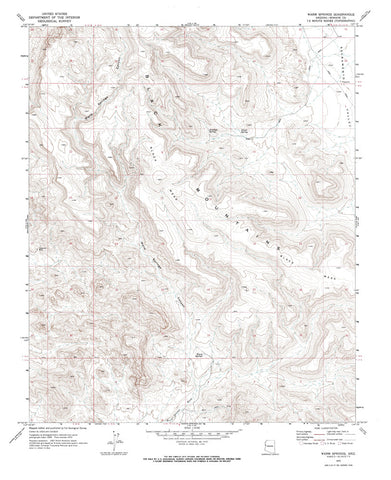 WARM SPRINGS, Arizona 7.5' - Wide World Maps & MORE!