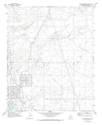 WARM SPRINGS SW, Arizona 7.5' - Wide World Maps & MORE!