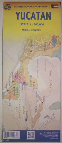 Yucatan Travel Reference (Waterproof) 1:500K - Wide World Maps & MORE!