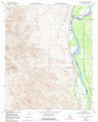 BIG MARIA MTS SE, CA-AZ 7.5' - Wide World Maps & MORE!