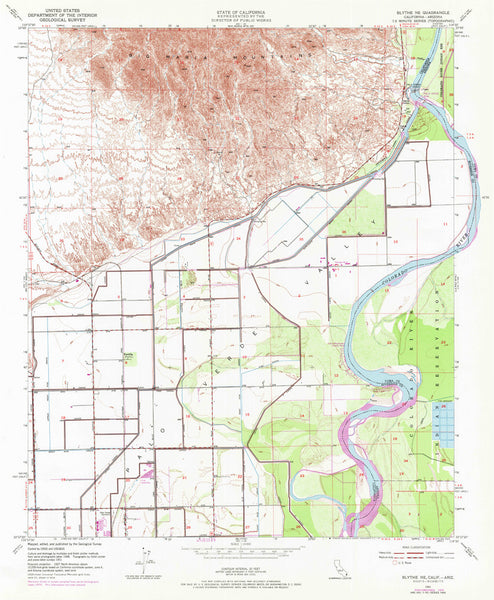 BLYTHE NE, CA-AZ 7.5' - Wide World Maps & MORE!