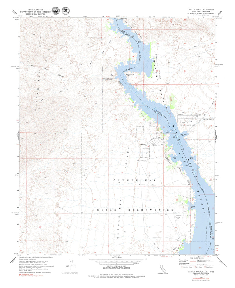 Castle Rock, California – Arizona (7.5'×7.5' Topographic Quadrangle) - Wide World Maps & MORE!