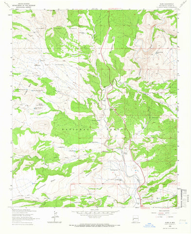 ALMA, NM (7.5'×7.5' Topographic Quadrangle) - Wide World Maps & MORE!