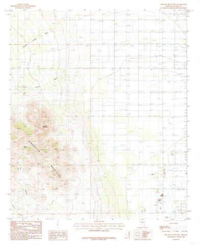 SQUARE MOUNTAIN, Arizona (7.5'×7.5' Topographic Quadrangle) - Wide World Maps & MORE!