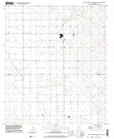 WEST OF GREASEWOOD MTN, Arizona 7.5' - Wide World Maps & MORE!