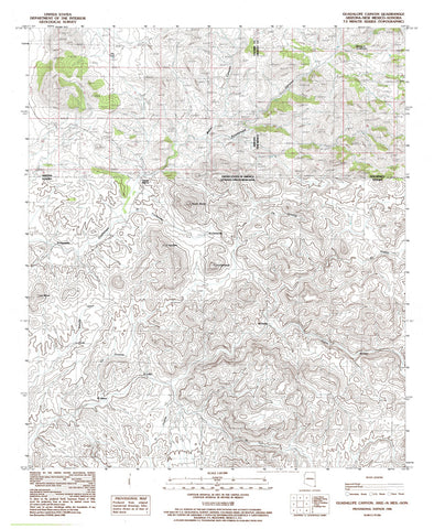 GUADALUPE CANYON, Arizona-New Mexico-Sonora 7.5' - Wide World Maps & MORE!