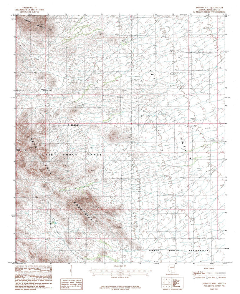 JOHNSON WELL, Arizona 7.5' - Wide World Maps & MORE!