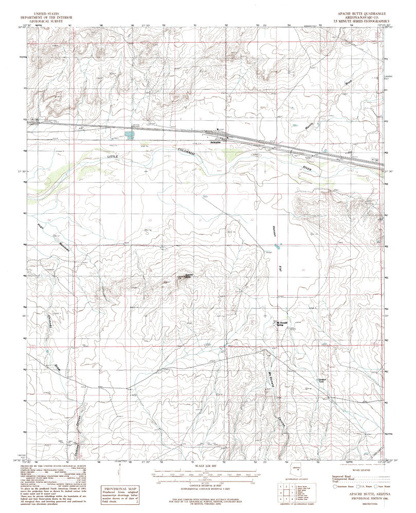 APACHE BUTTE, Arizona 7.5' - Wide World Maps & MORE!