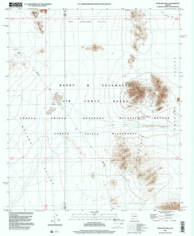 ANTELOPE HILLS, Arizona 7.5' - Wide World Maps & MORE!