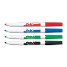 Expo Dry-erase Marker, Fine Point, Black/Red/Blue/Green Qty:12 - Wide World Maps & MORE! - Office Product - Sanford, L.P. - Wide World Maps & MORE!