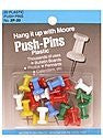 Moore Plastic Head Push Pin, Assorted Colors, 100 Per Box (2P-100-AR) - Wide World Maps & MORE! - Office Product - Moore Push-Pin - Wide World Maps & MORE!