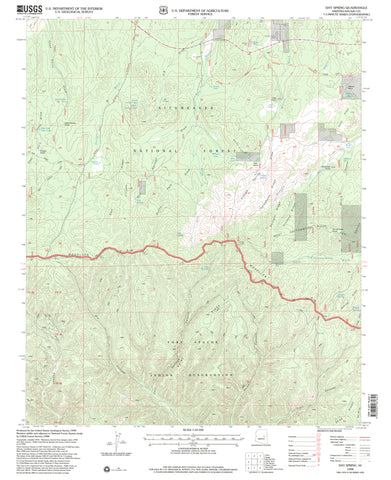 Day Spring Arizona (7.5'×7.5' Topographic Quadrangle) - Wide World Maps & MORE!