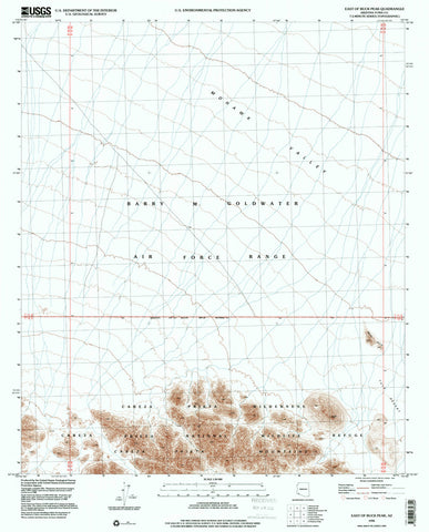 EAST OF BUCK PEAK, Arizona 7.5' - Wide World Maps & MORE! - Map - Wide World Maps & MORE! - Wide World Maps & MORE!