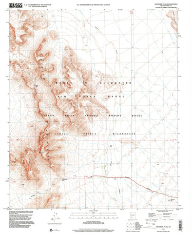 GROWLER PEAK, Arizona 7.5' - Wide World Maps & MORE! - Map - Wide World Maps & MORE! - Wide World Maps & MORE!