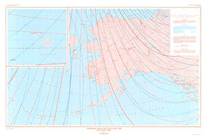 The magnetic field in the United States, 1990 (SuDoc I 19.87:GP-1002-F) - Wide World Maps & MORE!
