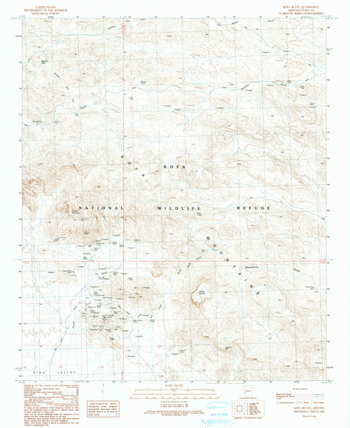 Kofa Butte, Arizona (7.5'×7.5' Topographic Quadrangle) - Wide World Maps & MORE!