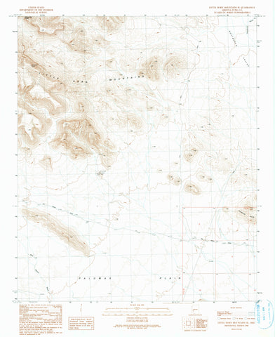 LITTLE HORN MTS SE, Arizona (7.5'×7.5' Topographic Quadrangle) - Wide World Maps & MORE! - Map - Wide World Maps & MORE! - Wide World Maps & MORE!