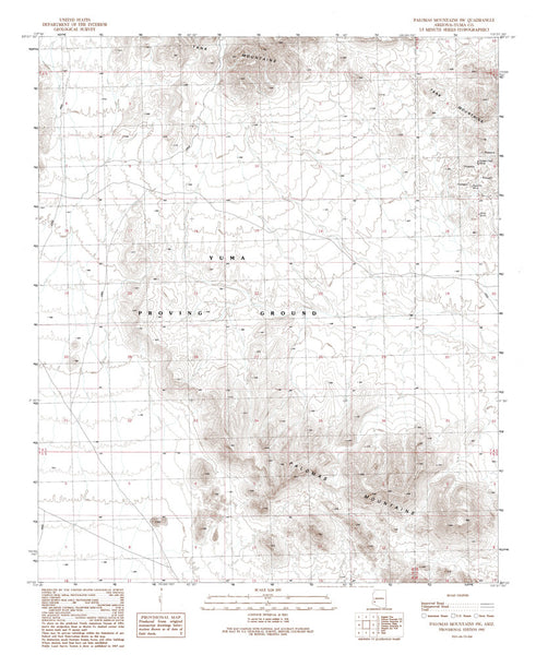 PALOMAS MTS SW, Arizona 7.5' - Wide World Maps & MORE! - Map - Wide World Maps & MORE! - Wide World Maps & MORE!