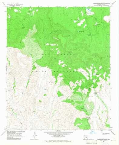 CASSADORE SPRING, Arizona 7.5' - Wide World Maps & MORE! - Map - Wide World Maps & MORE! - Wide World Maps & MORE!