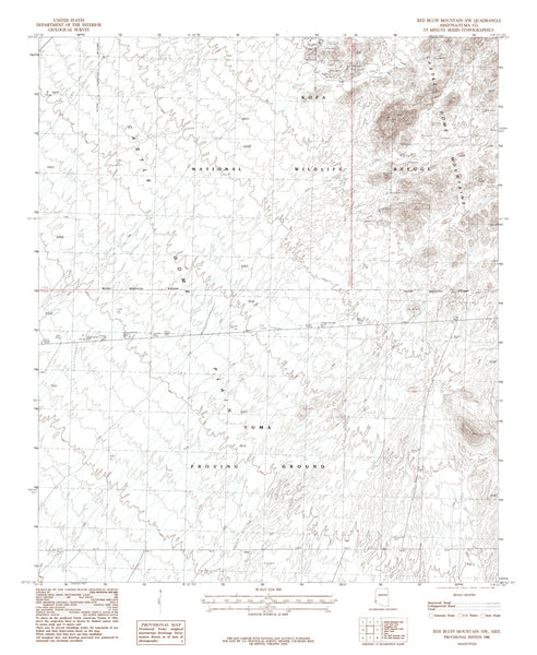 RED BLUFF MTN NW, Arizona 7.5' - Wide World Maps & MORE! - Map - Wide World Maps & MORE! - Wide World Maps & MORE!