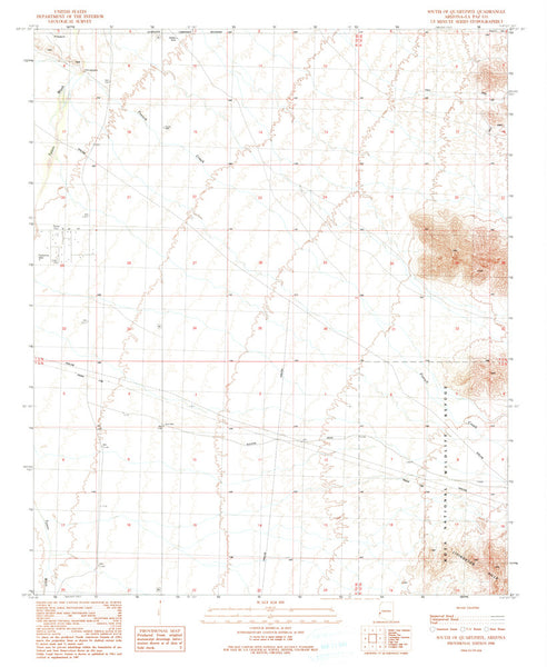 SOUTH OF QUARTZSITE, Arizona (7.5'×7.5' Topographic Quadrangle) - Wide World Maps & MORE! - Map - Wide World Maps & MORE! - Wide World Maps & MORE!