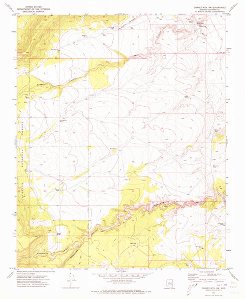 CHAVEZ Mountain Northwest, Arizona (7.5'×7.5' Topographic Quadrangle) - Wide World Maps & MORE! - Map - Wide World Maps & MORE! - Wide World Maps & MORE!