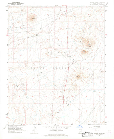 CHIMNEY BUTTE, Arizona (7.5'×7.5' Topographic Quadrangle) - Wide World Maps & MORE! - Map - Wide World Maps & MORE! - Wide World Maps & MORE!