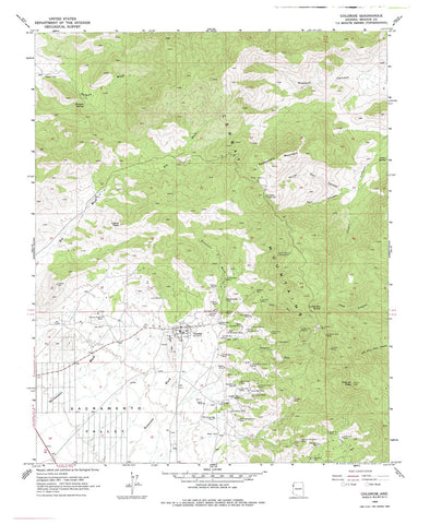 CHLORIDE, Arizona 7.5' - Wide World Maps & MORE! - Map - Wide World Maps & MORE! - Wide World Maps & MORE!