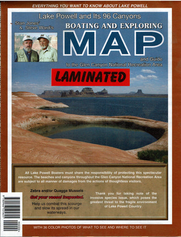 2016 Lake Powell and Its 96 Canyons Boating and Exploring Map and Guide to the Glen Canyon National Recreation Area Gloss Laminated - Wide World Maps & MORE! - Map - Sun Country Publications - Wide World Maps & MORE!