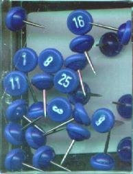 Blue Numbered Map Pins 1-100 - Wide World Maps & MORE! - Sports - Moore - Wide World Maps & MORE!