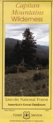 Capitan Mountains Wilderness : Lincoln National Forest, New Mexico (SuDoc A 13.28:L 63/7) - Wide World Maps & MORE! - Book - Wide World Maps & MORE! - Wide World Maps & MORE!