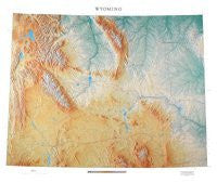 Wyoming Topographic Wall Map by Raven Maps, Print on Paper (Non-Laminated) - Wide World Maps & MORE! - Map - Raven Maps & Images - Wide World Maps & MORE!