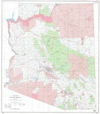 State of Arizona Base Map with Highways Gloss Laminated - Wide World Maps & MORE! - Book - Wide World Maps & MORE! - Wide World Maps & MORE!