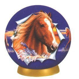 Unicorn Horse Boy Puzzle Ball (60 Piece), One Color - Wide World Maps & MORE! - Toy - Unicorn - Wide World Maps & MORE!