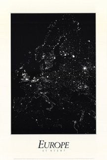 Europe at Night - Wide World Maps & MORE! - Book - Wide World Maps & MORE! - Wide World Maps & MORE!