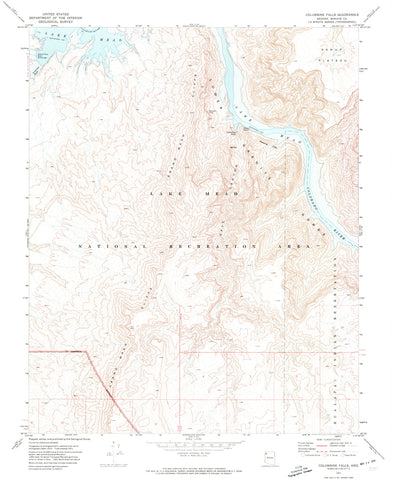 COLUMBINE FALLS, Arizona (7.5'×7.5' Topographic Quadrangle) - Wide World Maps & MORE! - Map - Wide World Maps & MORE! - Wide World Maps & MORE!