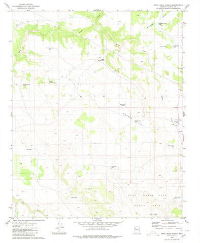 ANVIL ROCK RANCH, AZ (7.5'×7.5' Topographic Quadrangle) - Wide World Maps & MORE! - Map - Wide World Maps & MORE! - Wide World Maps & MORE!