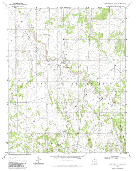 DEAD MONKEY RIDGE, Arizona 7.5' - Wide World Maps & MORE! - Map - Wide World Maps & MORE! - Wide World Maps & MORE!