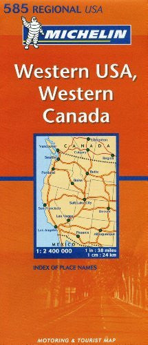 Michelin Map USA Western, Western Canada 585 (Maps/Regional (Michelin)) - Wide World Maps & MORE! - Book - Michelin - Wide World Maps & MORE!