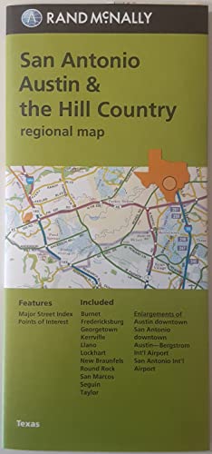 San Antonio, Austin, & the Hill Country Regional Map (Texas) [Map] - Wide World Maps & MORE!