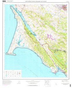 Point Reyes National Seashore and Vicinity, California (Paper, Non-Laminated) - Wide World Maps & MORE! - Map - United States Geological Survey - Wide World Maps & MORE!