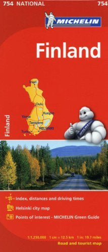 Finland Road and Tourist Map (Michelin 754) [Aug 01, 2018] - Wide World Maps & MORE! - Map - Michelin Travel & Lifestyle - Wide World Maps & MORE!