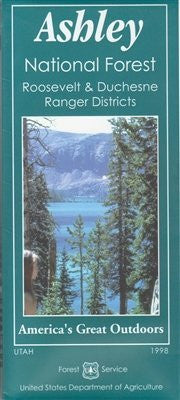 Ashley National Forest - Roosevelt & Duchesne Ranger Districts Map - Wide World Maps & MORE! - Map - United States Department of Agriculture - Wide World Maps & MORE!