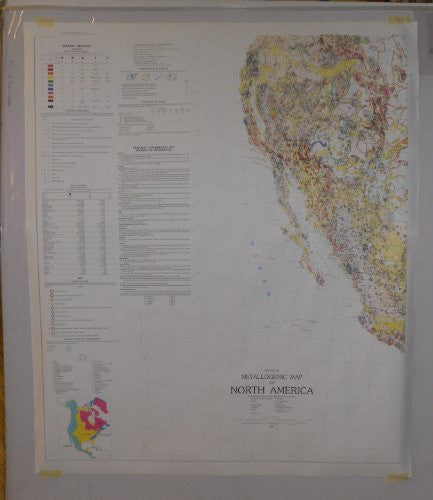 Preliminary Metallogenic Map of North America (Southwest Quadrant) (GIA0014-4T) - Wide World Maps & MORE! - Book - Wide World Maps & MORE! - Wide World Maps & MORE!