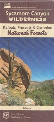 Sycamore Canyon Wilderness, Arizona - Wide World Maps & MORE! - Map - U.S. Forest Service - Wide World Maps & MORE!